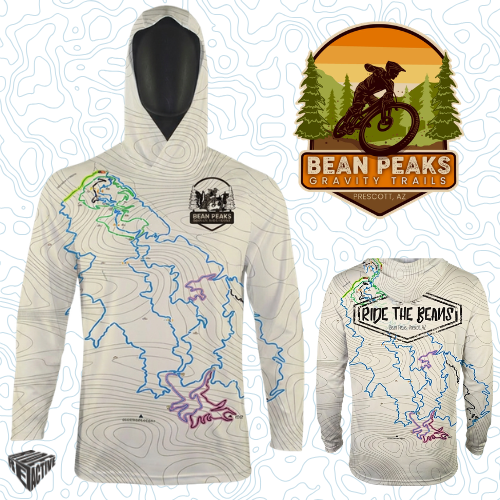 Ride Reactive x Bean Peaks Launch UPF 50+ MTB Hoodies for Prescott Riders