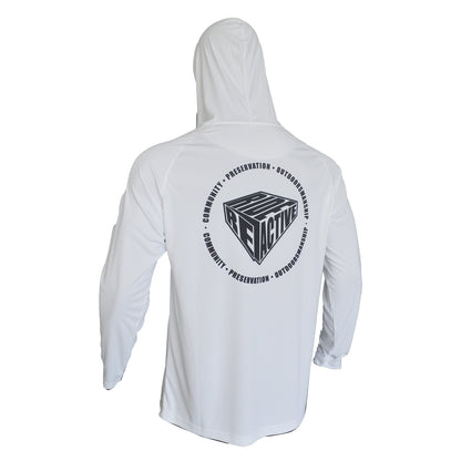 Unisex White Hoodie